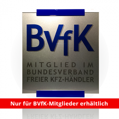 Schild: „Mitglied im BVfK“